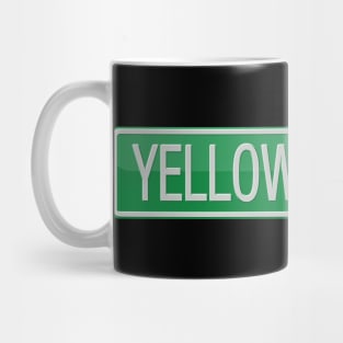 Yellow Brick Road Street Sign T-shirt Mug